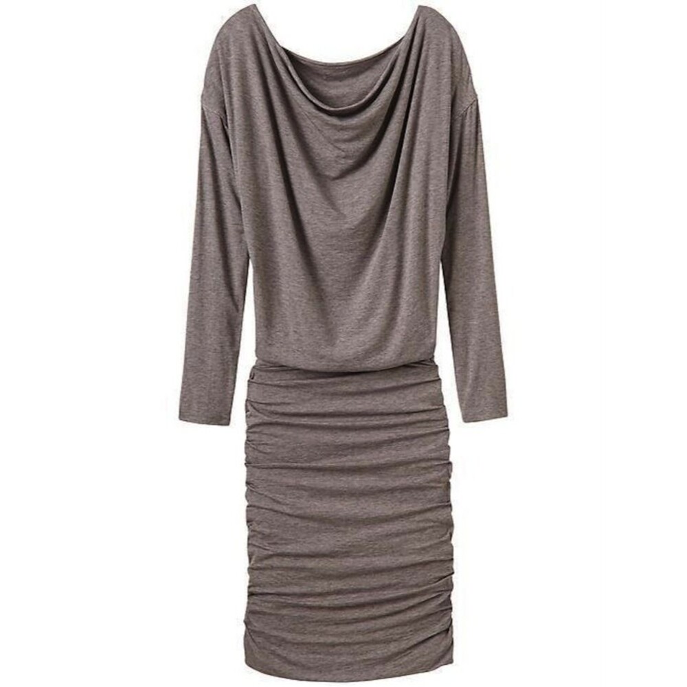 Athleta Solstice Cowl Long Sleeve Dress